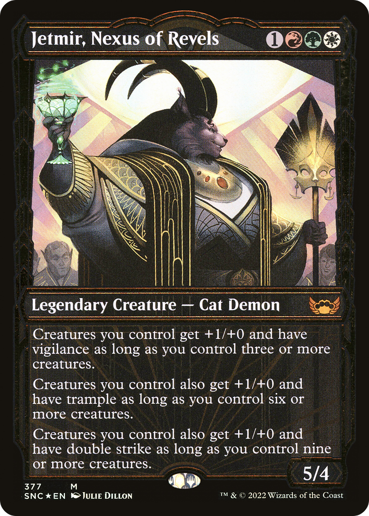 Jetmir, Nexus of Revels (Showcase Golden Age Gilded Foil) [Streets of New Capenna]