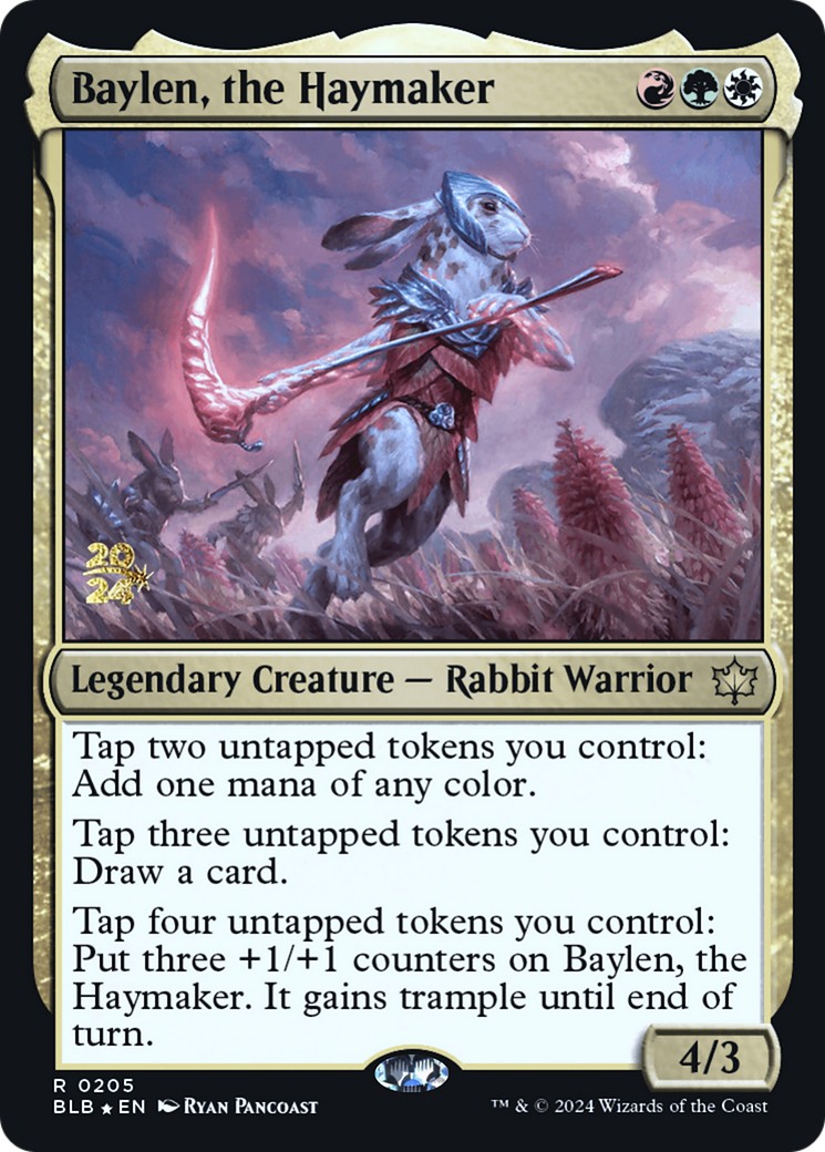 Baylen, the Haymaker [Bloomburrow Promos] Foil