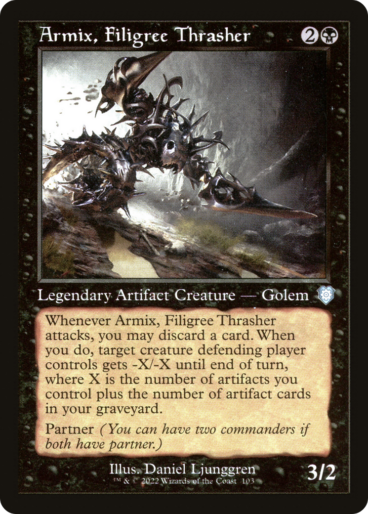 Armix, Filigree Thrasher (Retro Frame) - The Brothers' War Commander
