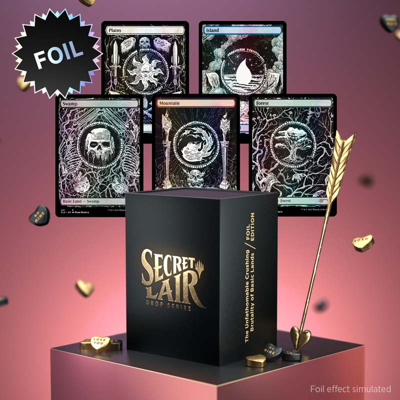 Secret Lair: Drop Series - The Unfathomable Crushing Brutality of Basic Lands (Foil Edition)