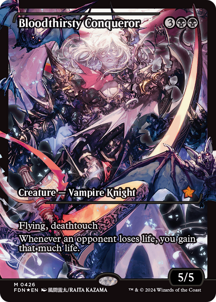 Bloodthirsty Conqueror (Showcase) - Foundations: (Showcase) Foil