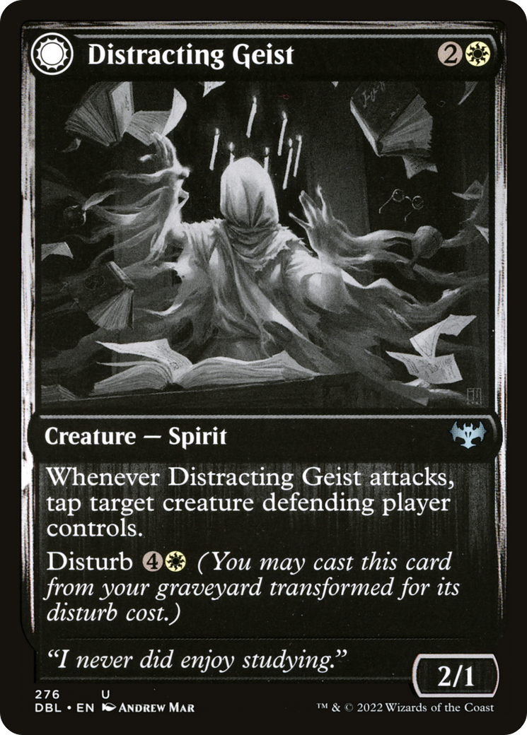 Distracting Geist: (Double Faced Transform) [Innistrad: Double Feature]