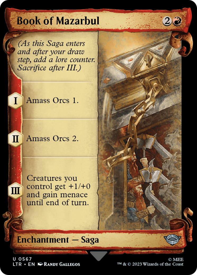 Book of Mazarbul (Showcase Scrolls) - The Lord of the Rings: Tales of Middle-earth: (Showcase)