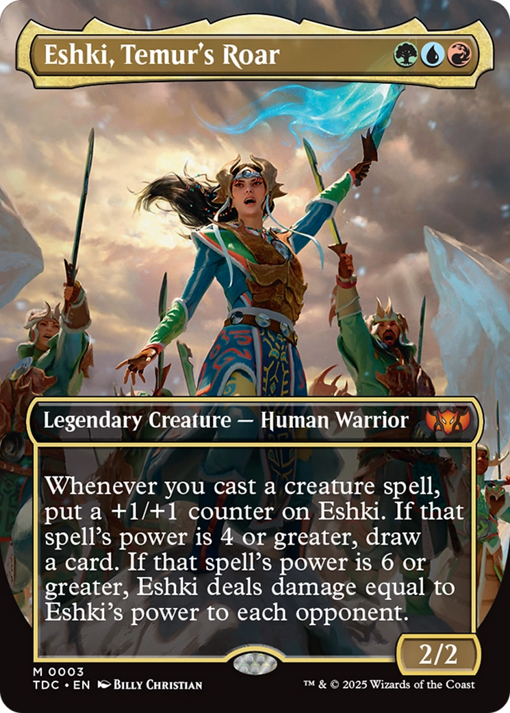 Eshki, Temur's Roar (Borderless) [Commander: Tarkir: Dragonstorm]