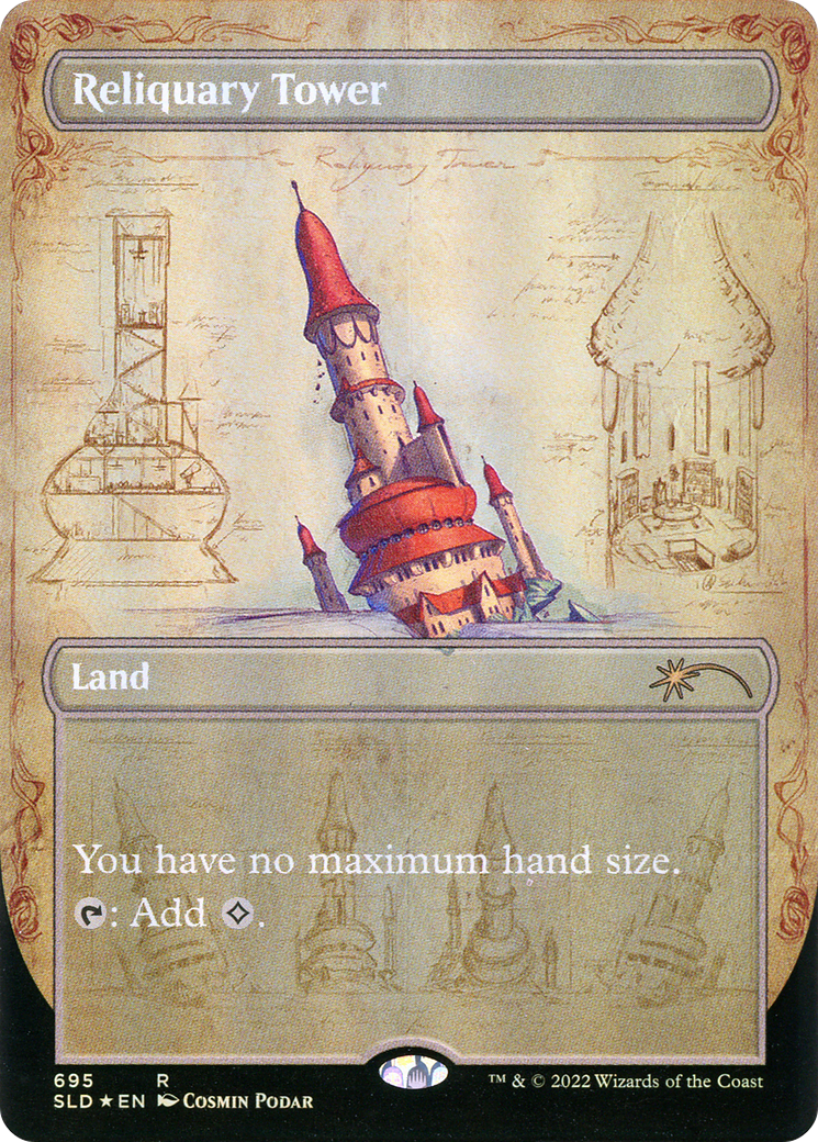 Reliquary Tower (695) [Secret Lair Drop] (Borderless) Foil