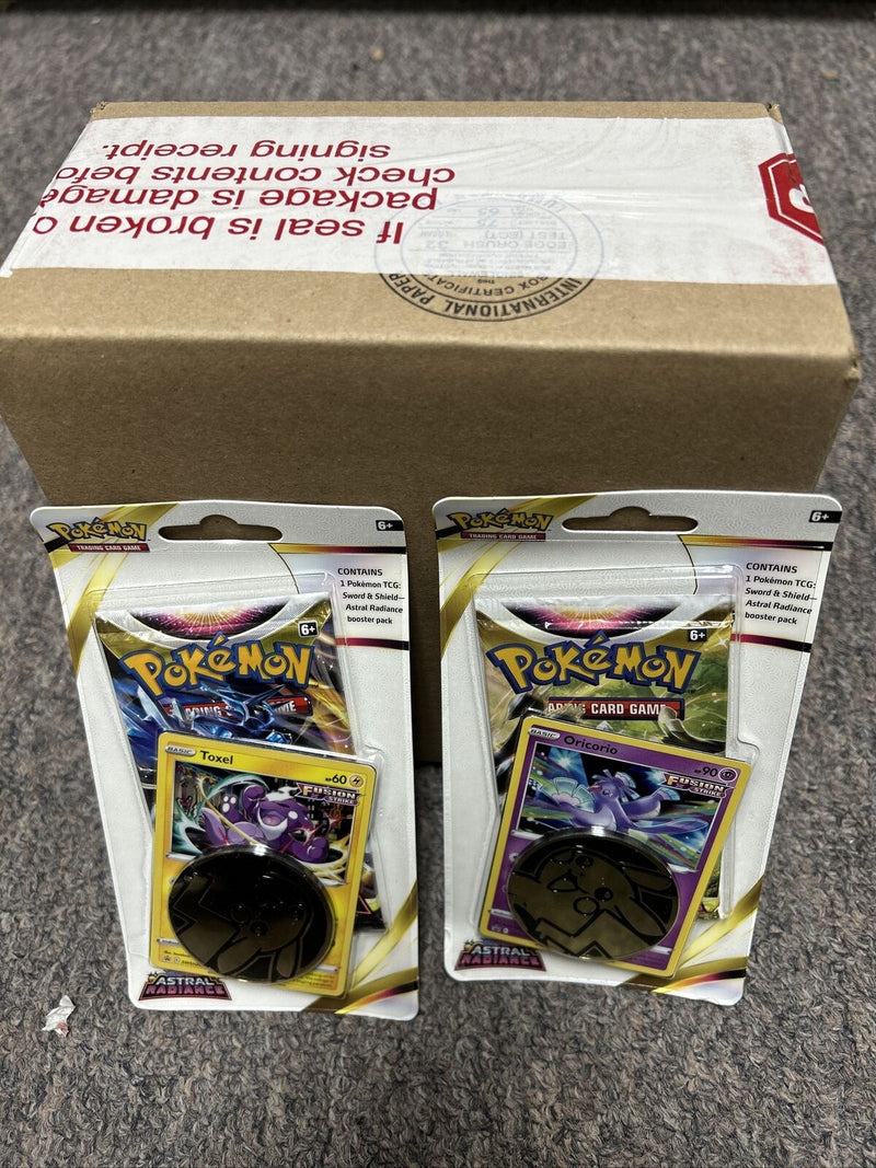 Pokemon Astral Radiance CHECKLANE BLISTER BOOSTER BOX INNER CASE Sealed 16 packs