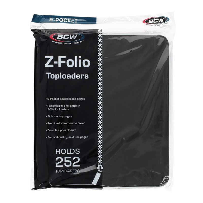 Z-Folio 9-Pocket LX Album - Toploaders - Black