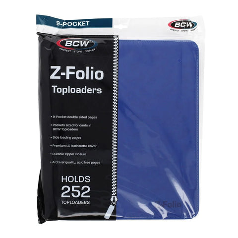 Z-Folio 9-Pocket LX Album - Toploaders - Bue