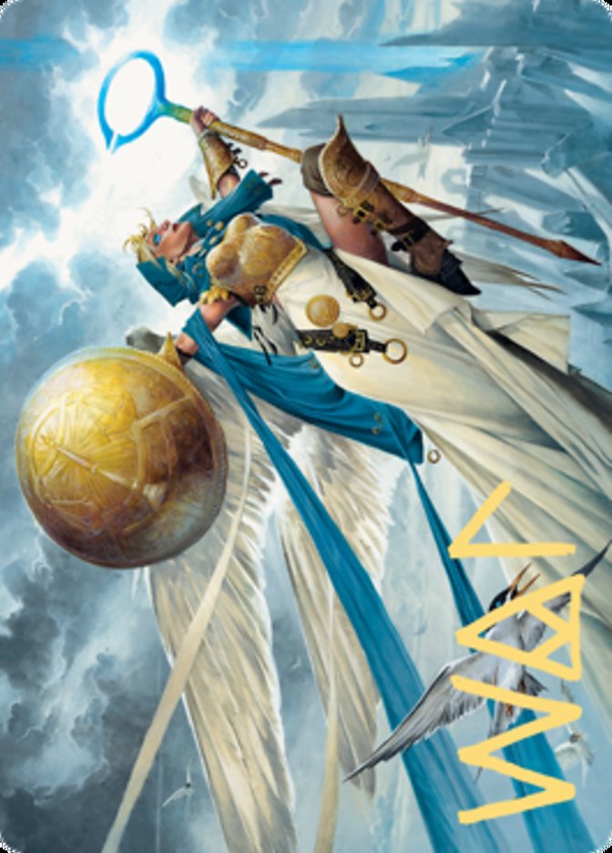 Linvala, Shield of Sea Gate Art Card (Gold-Stamped Signature) [Zendika