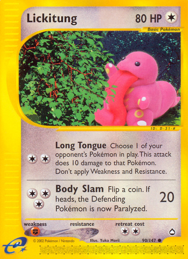 pokemon card lickitung Temporal Forces Lickitung 180/162 (#001)