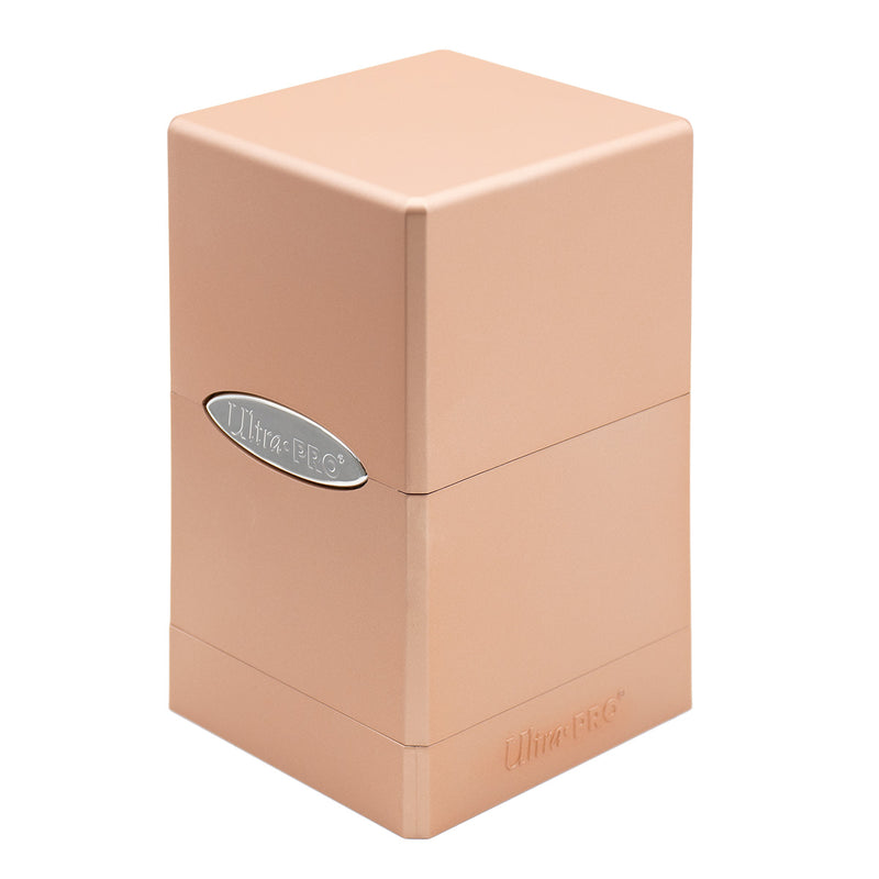 Satin Tower Deck Box Hi-Gloss Rose Gold