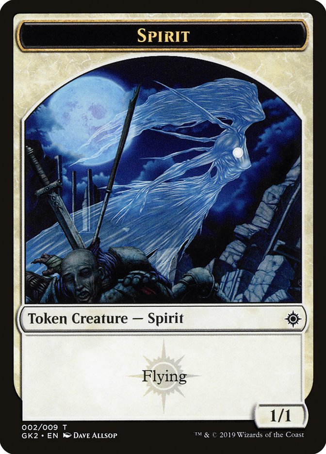 Spirit (002) // Spirit (010) Double-Sided Token [Ravnica Allegiance Gu