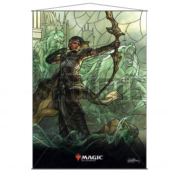 stained glass cards mtg Stained Glass Planeswalkers Wall Scroll : Vivien