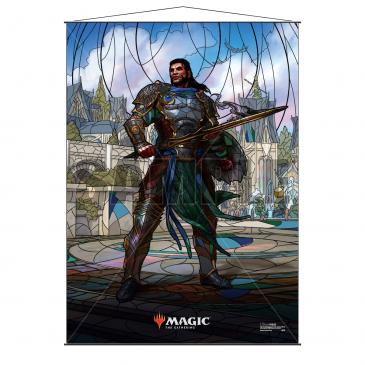 Stained Glass Planeswalkers Wall Scroll : Gideon