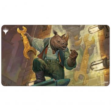 Streets of New Capenna Playmat G featuring Workshop Warchief for Magic: The Gathering