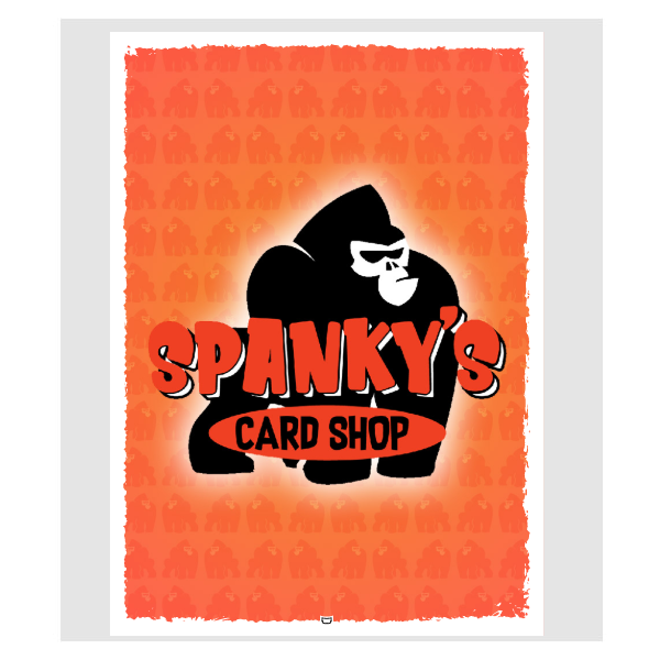 Spanky's Card Shop [Gorilla Logo] Art Sleeves Brushed 100 Standard