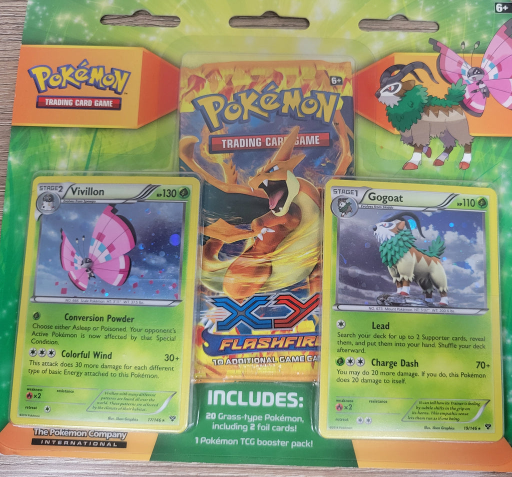 XY: Flashfire - Blister Pack (Vivillon/Gogoat) XY: Flashfire - Blister Pack (Vivillon/Gogoat)