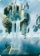 Island 2 Art Card (Gold-Stamped Signature) [Art Series: Zendikar Rising]