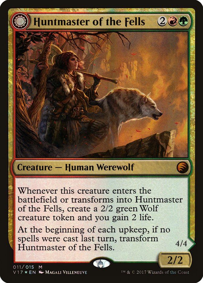 mtg assist cards Huntmaster of the Fells // Ravager of the Fells [From the Vault: Trans