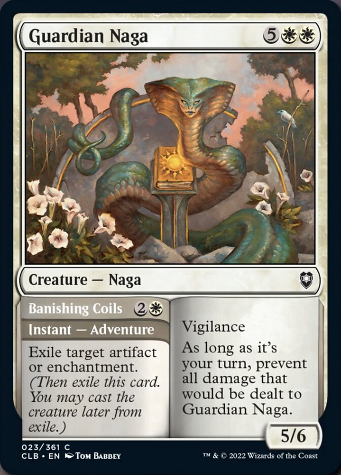 Guardian Naga // Banishing Coils [Commander Legends: Battle for Baldur Guardian Naga // Banishing Coils [Commander Legends: Battle for Baldur