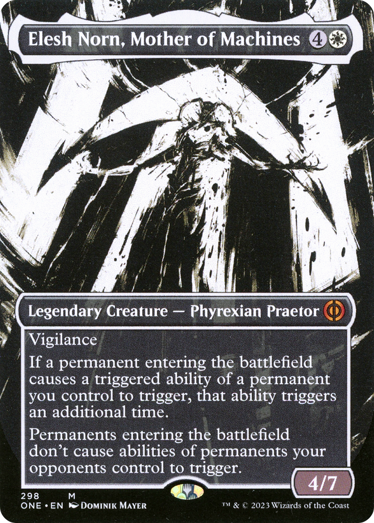 Elesh Norn, Mother of Machines (Borderless Ichor) [Phyrexia: All Will Elesh Norn, Mother of Machines (Borderless Ichor) [Phyrexia: All Will