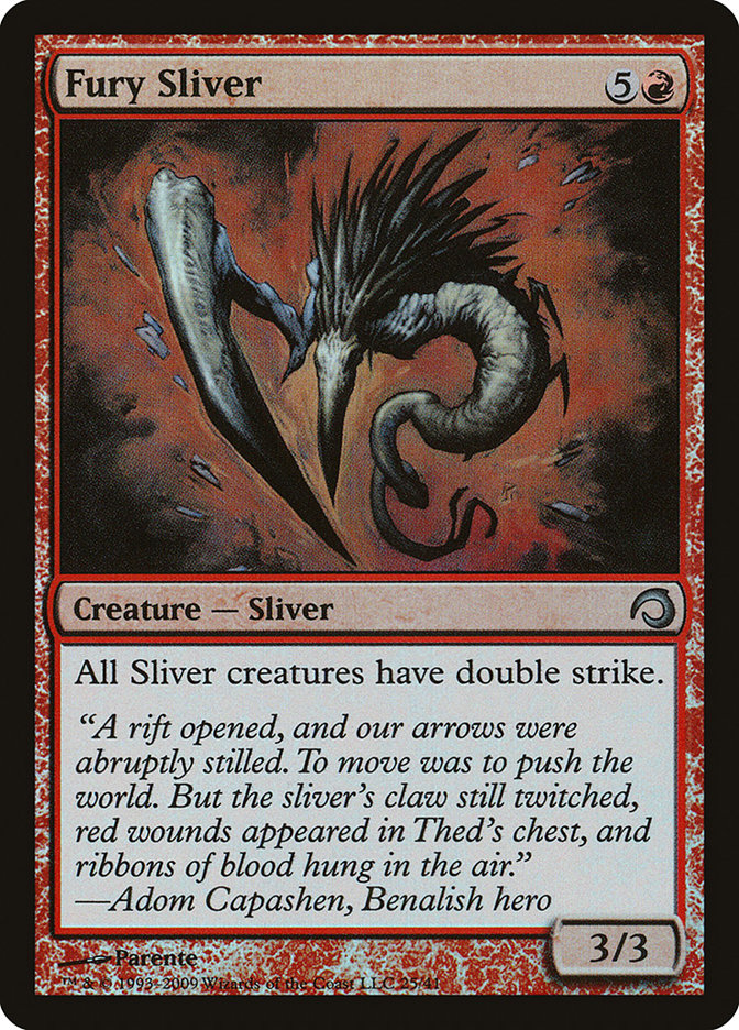 mtg sliver card list Fury Sliver [Premium Deck Series: Slivers]