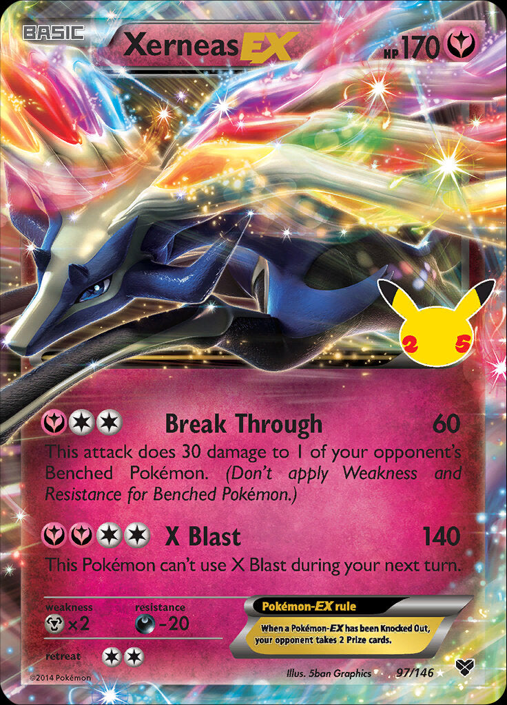 Xerneas EX (97/146) [Celebrations: 25th Anniversary - Classic Collecti Xerneas EX (97/146) [Celebrations: 25th Anniversary - Classic Collecti