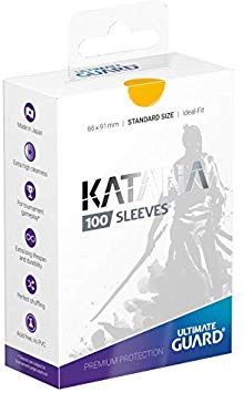 Yellow Katana Sleeves Standard Size (100)