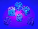 Chessex (26664) Gemini Gel Green-Pink/blue 16mm d6 Dice Block (12 Dice)