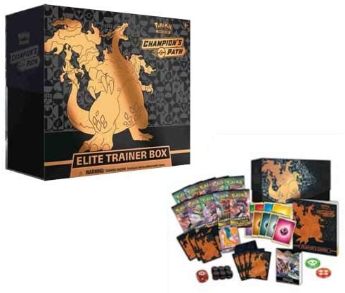 pokemon elite trainer box card list Champion's Path Elite Trainer Box Pokemon TCG 10 Booster packs + More