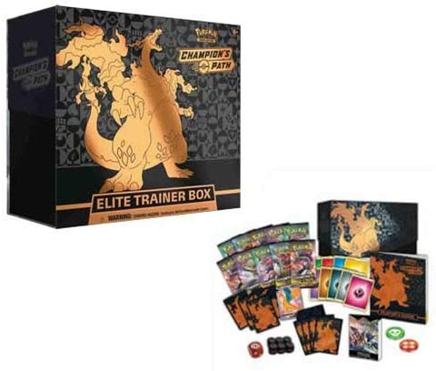 Champion's Path Elite Trainer Box Pokemon TCG 10 Booster packs + More.