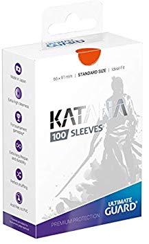 Orange Katana Sleeves Standard Size (100)