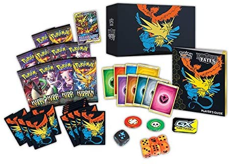 Hidden Fates Elite Trainer Box Pokemon TCG 10 Booster packs + More. Hidden Fates Elite Trainer Box Pokemon TCG 10 Booster packs + More.
