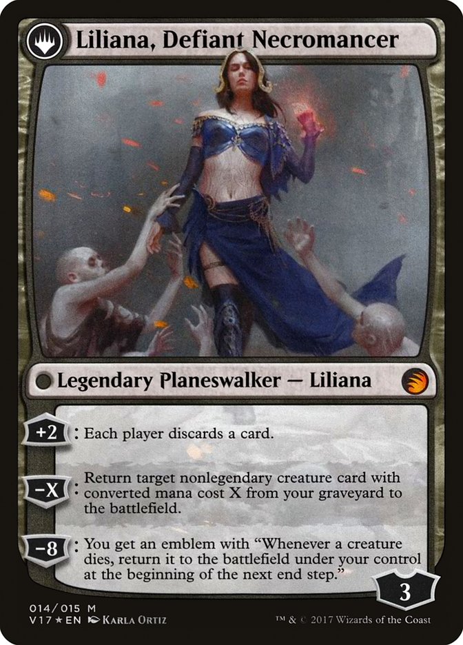 mtg cards with liliana Liliana, Heretical Healer // Liliana, Defiant Necromancer [From the Va