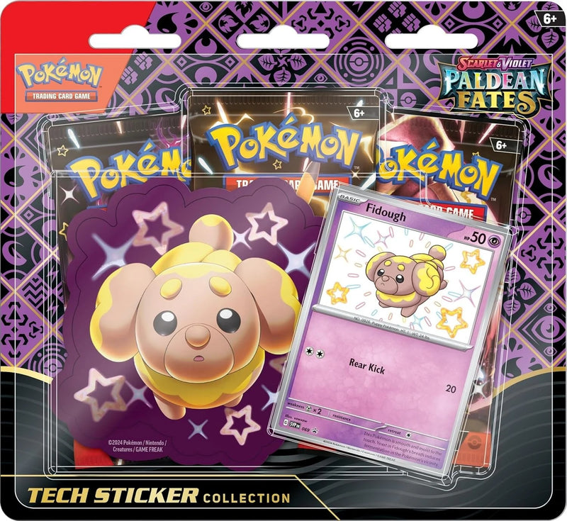 Scarlet & Violet: Paldean Fates - Tech Sticker Collection (Fidough)