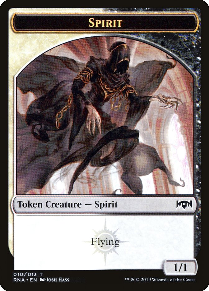 Spirit (002) // Spirit (010) Double-Sided Token [Ravnica Allegiance Gu