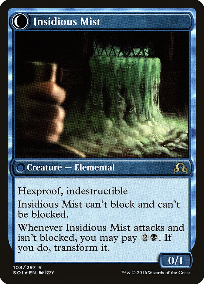 hexproof cards mtg Elusive Tormentor // Insidious Mist [Shadows over Innistrad Prerelease