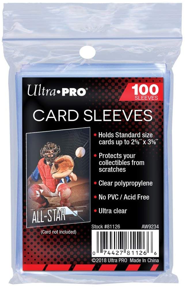 Ultra Pro Soft Card Sleeves 2-5/8" X 3-5/8", Ultra Clear (100Count) [Penny Sleeves]