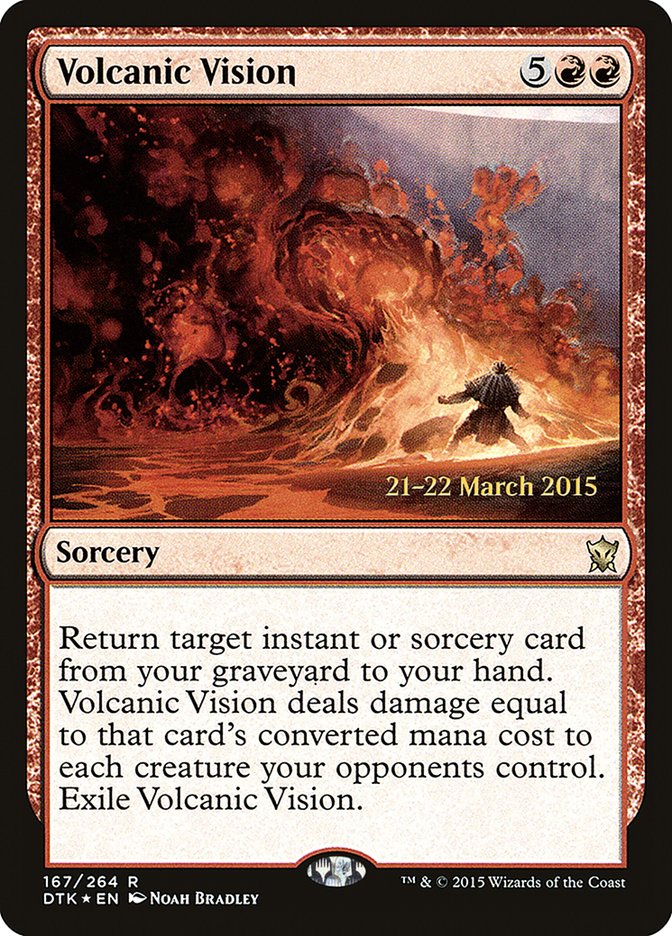 Volcanic Vision [Dragons of Tarkir Prerelease Promos]