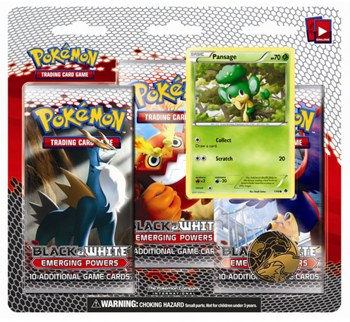 Black & White: Emerging Powers - 3-Pack Blister (Pansage) Black & White: Emerging Powers - 3-Pack Blister (Pansage)