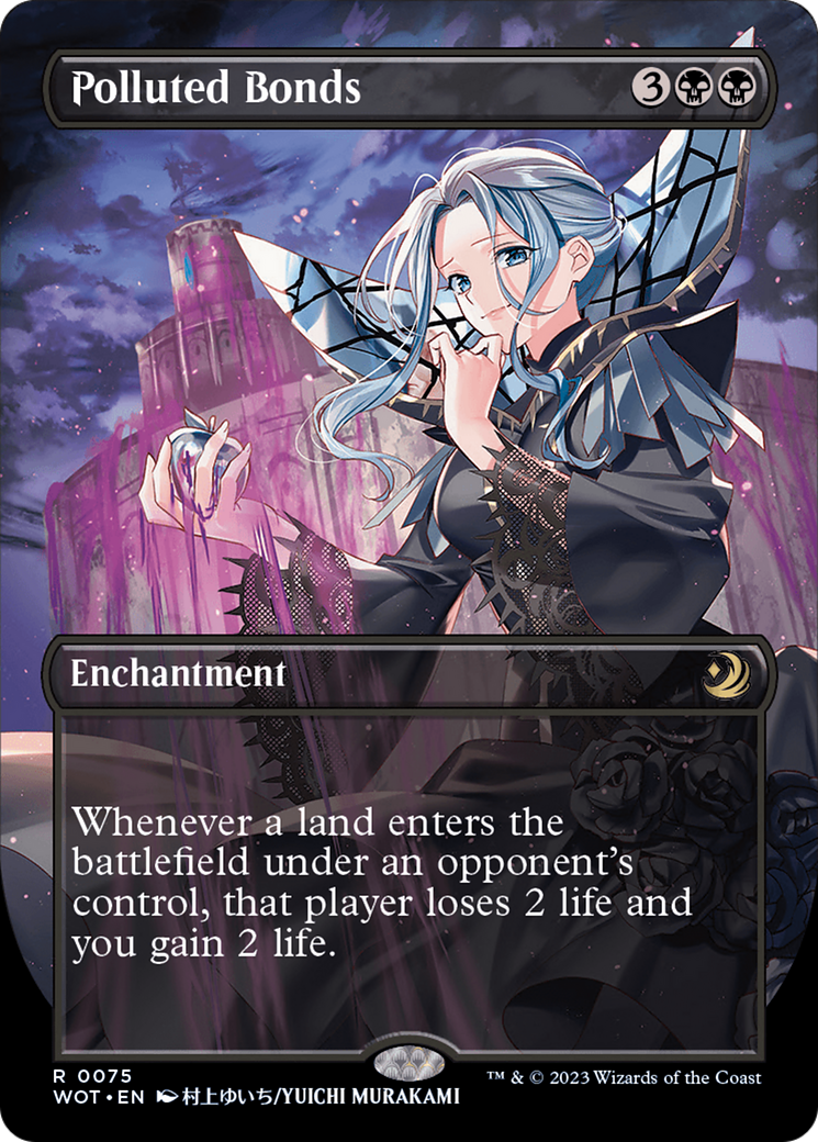 Polluted Bonds (Anime Borderless) [Wilds of Eldraine: Enchanting Tales Polluted Bonds (Anime Borderless) [Wilds of Eldraine: Enchanting Tales