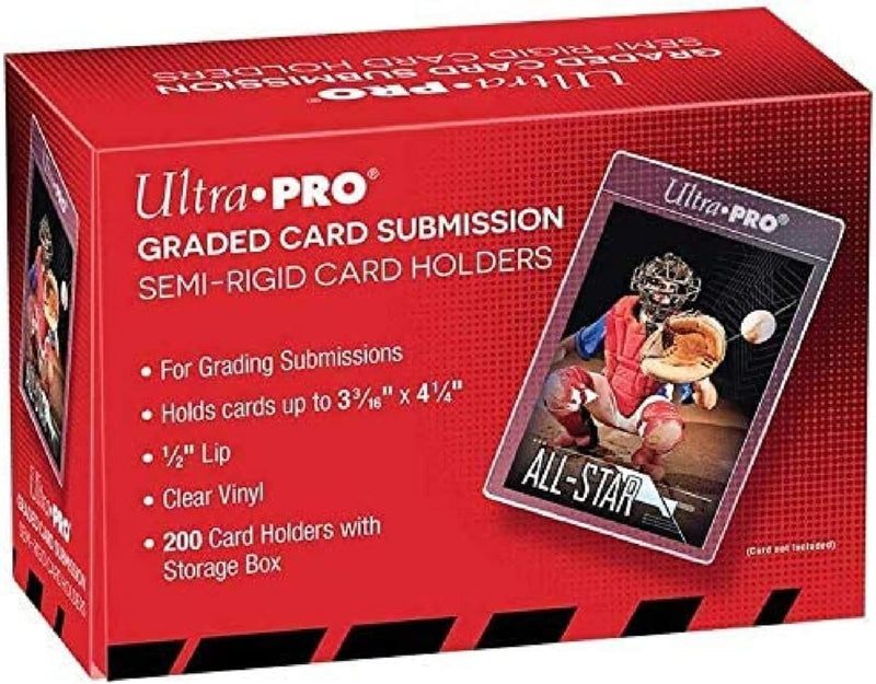 Ultra PRO Semi-Rigid Card Holders  Graded Card Submission [200 per box]