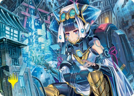 kamigawa card sleeves Covert Technician Art Card (Gold-Stamped Signature) [Kamigawa: Neon Dy