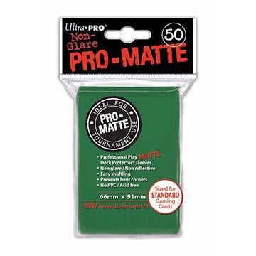 50ct Pro-Matte Green Standard Deck Protectors
