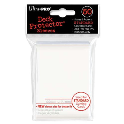 50ct White Standard Deck Protectors