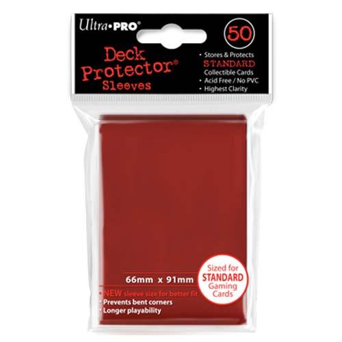 50ct Red Standard Deck Protectors