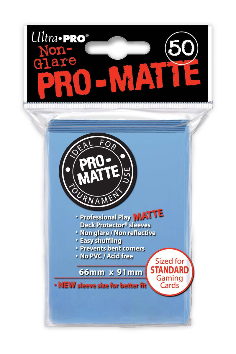 50ct Pro-Matte Light Blue Standard Deck Protectors
