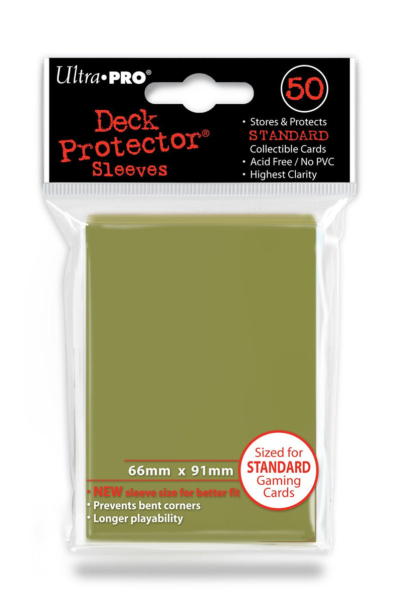 50ct Metallic Gold Standard Deck Protectors