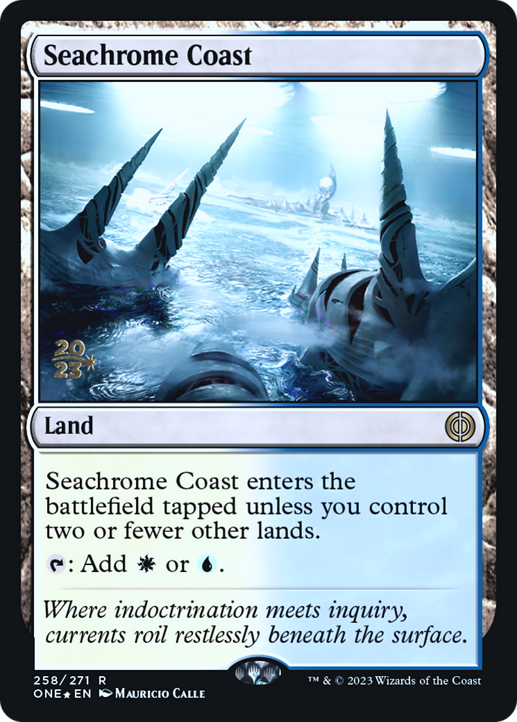 Seachrome Coast [Phyrexia: All Will Be One Prerelease Promos]