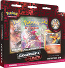 Champion's Path Pin Collection Pokemon TCG 3 Booster packs (Turffield/Motostoke/Hulbury Gym)